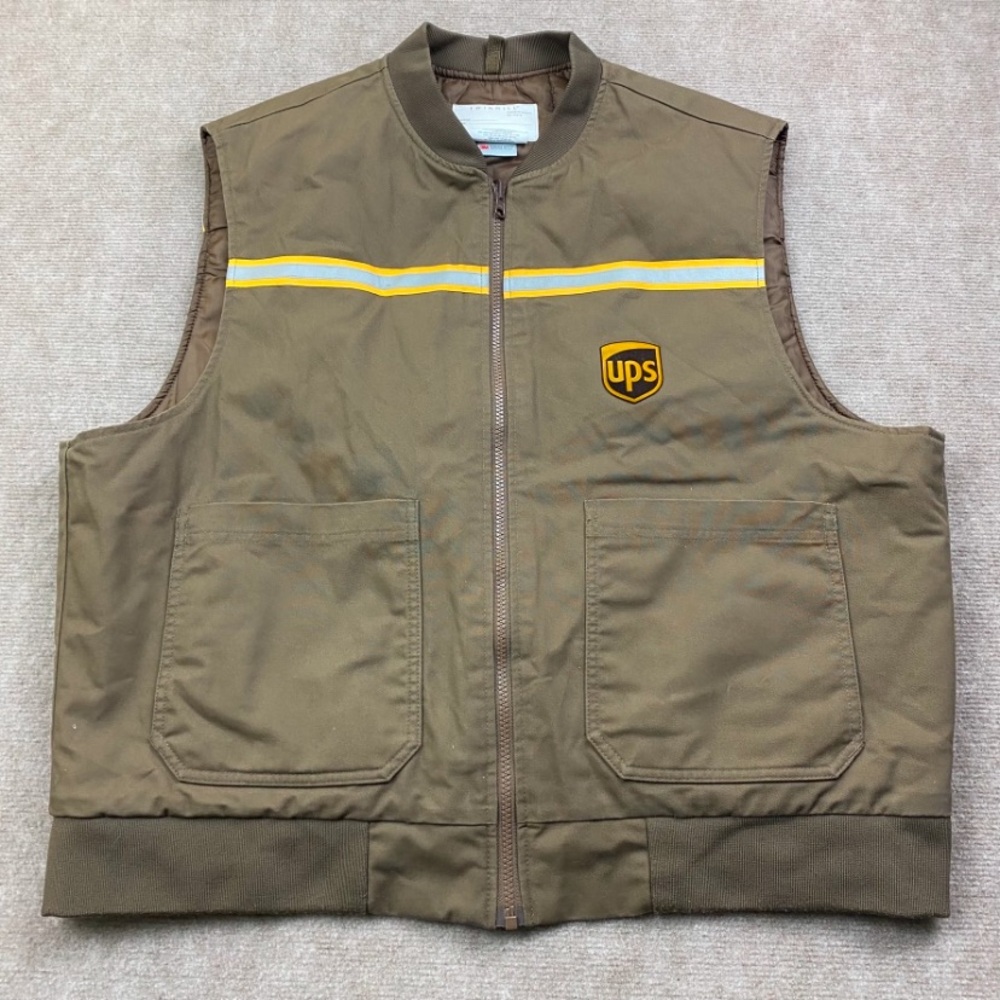 Twinhill UPS "Costume" Uniform Vest Jacket Mens XL Thinsulate USA Vintage